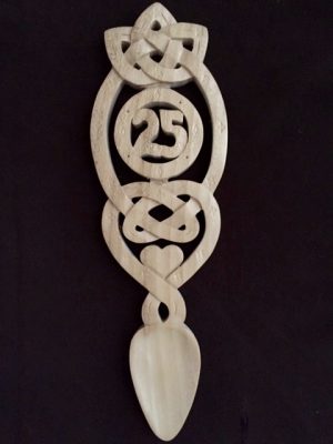 Welsh lovespoon JD 25 and knot