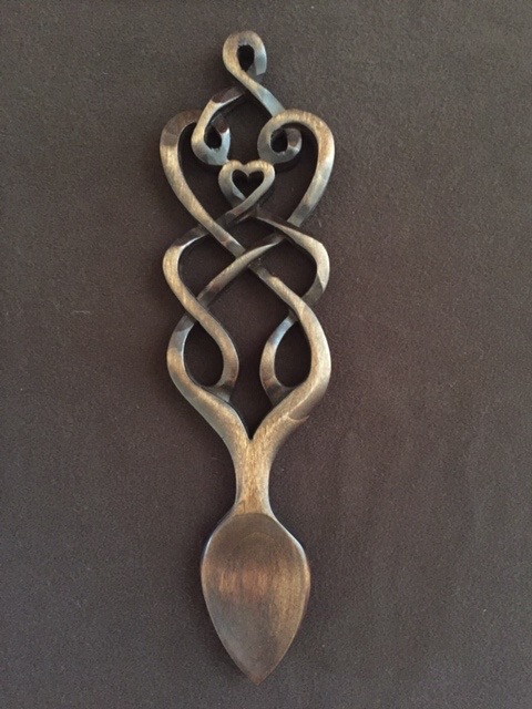 Welsh lovespoon PC Knot